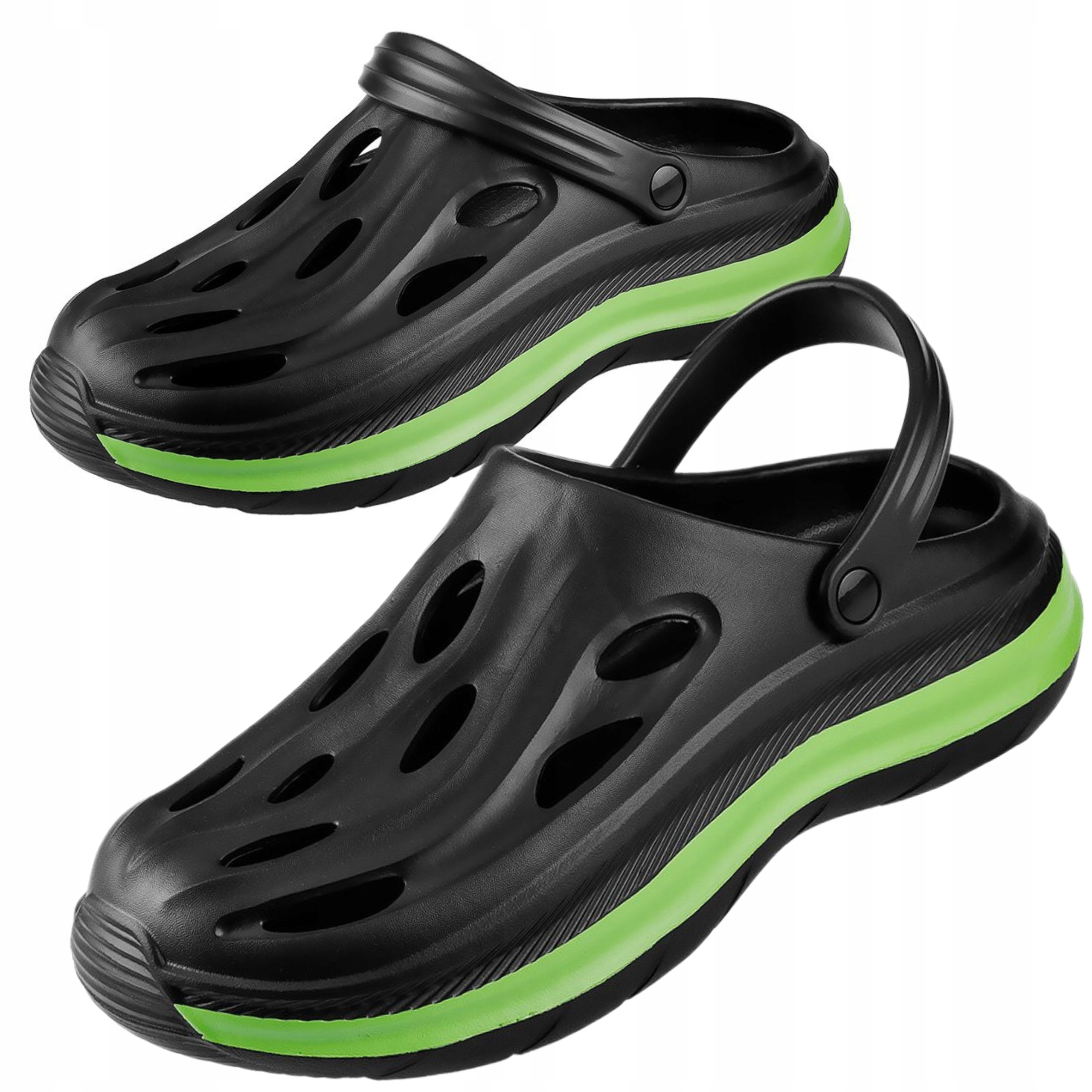 NEO CHODAKI Z PASKIEM BUTY PIANKOWE LEKKIE KAPCIE SANDAŁY OGRODOWE r. 40/41