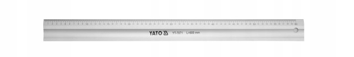 YATO PRZYMIAR ALUMINIOWY 600 MM MIARKA LINIJKA METALOWA 60CM YT-7071