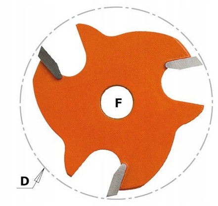 CMT FREZ TRZPIENIOWY PIŁKOWY SZCZELINOWY OSTRZE PIŁKOWE 8MM HW 822.320.11