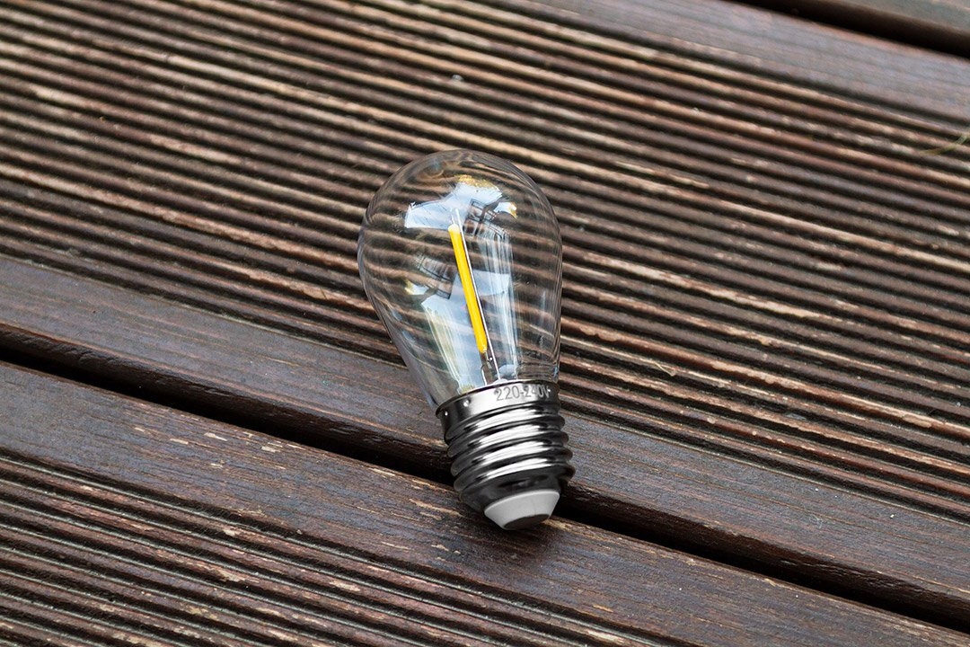 NEO ZESTAW ŻARÓWKI 5 SZTUK FILAMENT 1W E27 DO GIRLANDY OGRODOWEJ 99-111
