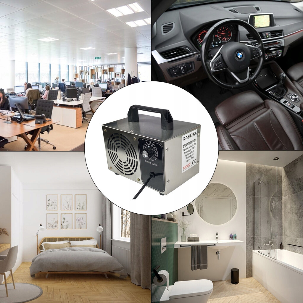 GENERATOR OZONU OZONATOR OCZYSZCZACZ DO POWIETRZA 24000 MG/H CZASOMIERZ