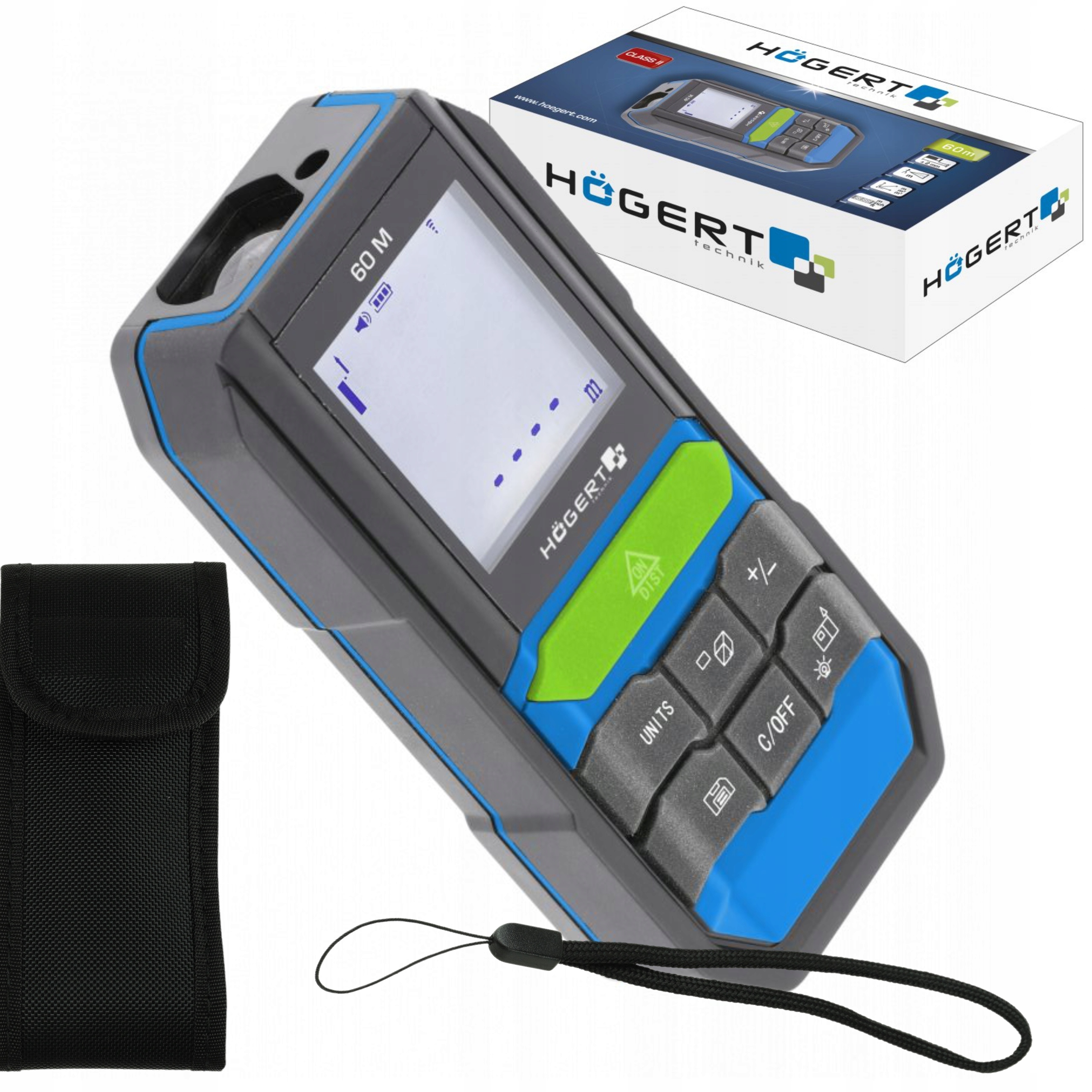 DALMIERZ MIERNIK LASEROWY 60 M HOGERT HT4M323