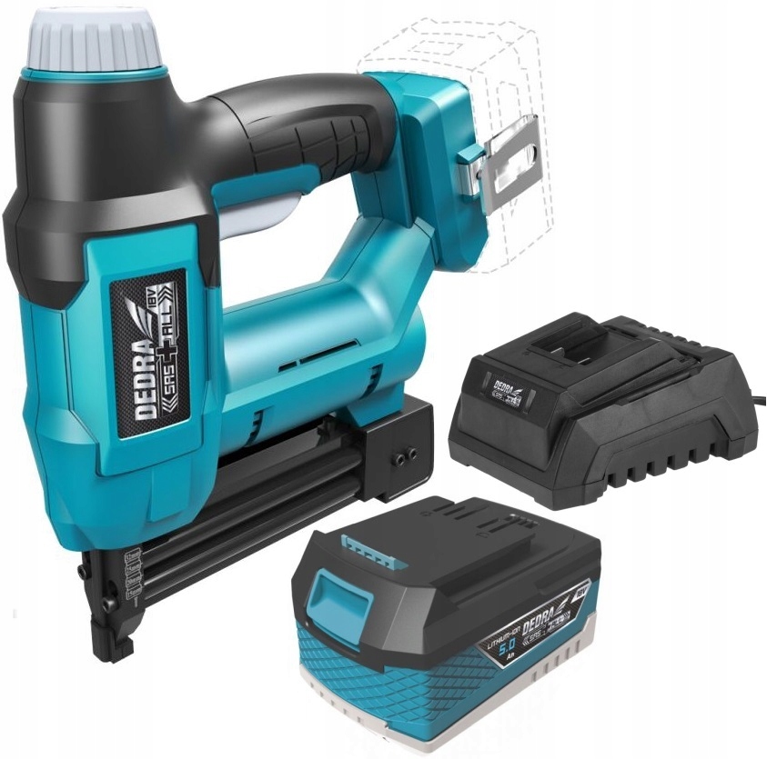 DEDRA ZSZYWACZ GWOŹDZIARKA AKUMULATOROWY 18V +5Ah