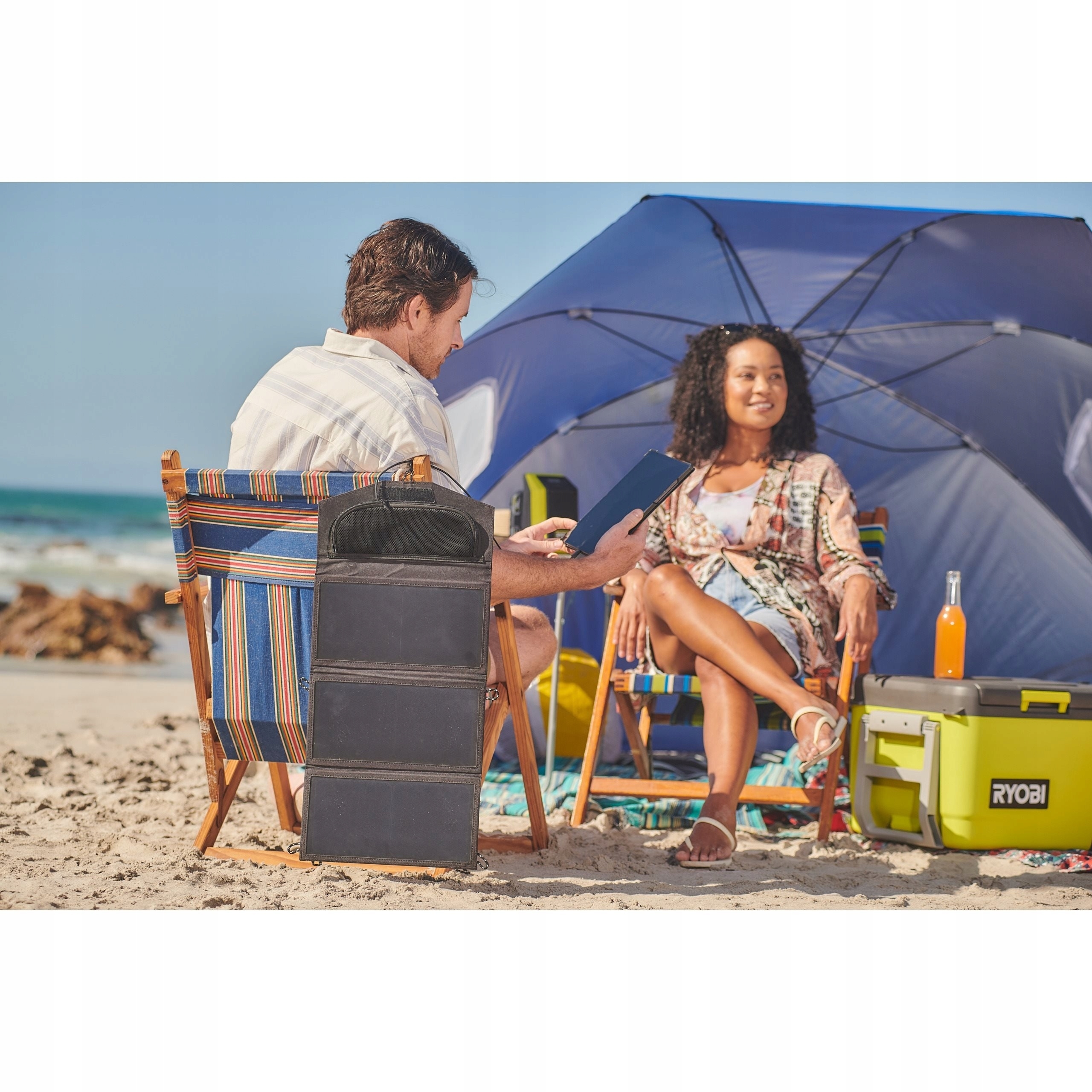 RYOBI PANEL SOLARNY 21W PLECAKOWY 2xUSB-A RYSP21A