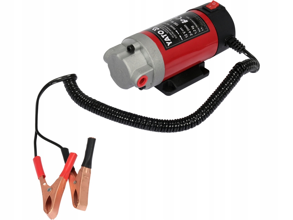 YATO POMPKA POMPA DO SPUSZCZANIA ROPY OLEJU SILNIKOWEGO ELEKTRYCZNA 12V