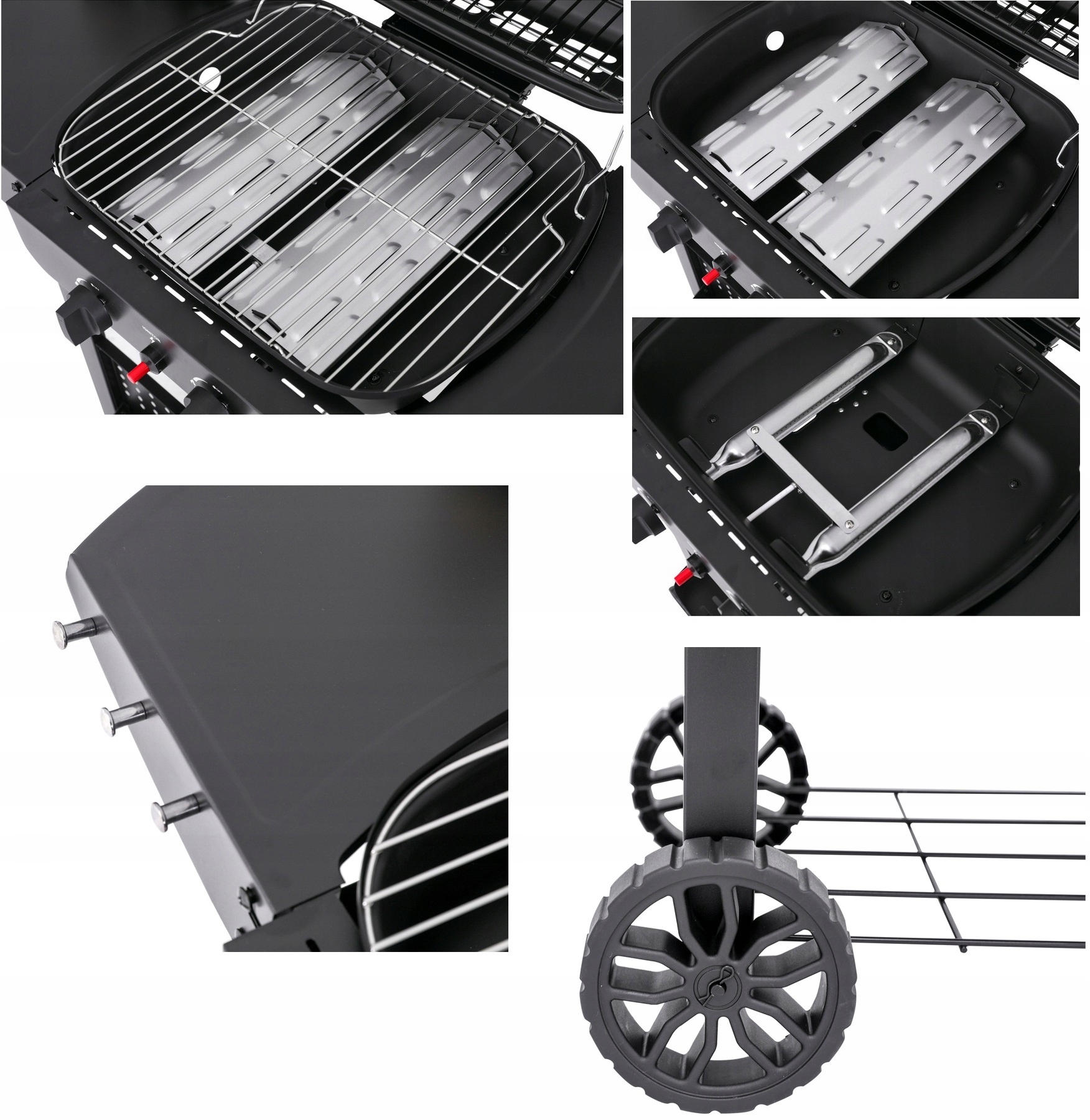 YATO GRILL GAZOWY ASAHI OGRODOWY 5KW DWUPALNIKOWY Z POKRYWĄ CZARNY YG-20007