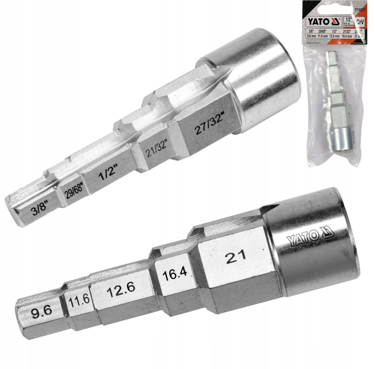 YATO KLUCZ SZTORCOWY STOPNIOWY DO ŚRUBUNKÓW PRZEDŁUŻEK 1/2'' YT-03317