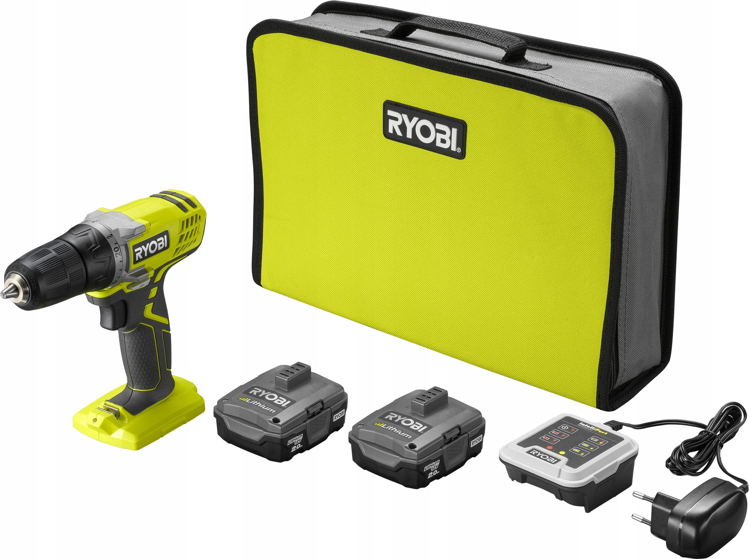 RYOBI R12SD-220S WIERTARKO WKRĘTARKA 2x2Ah 12V