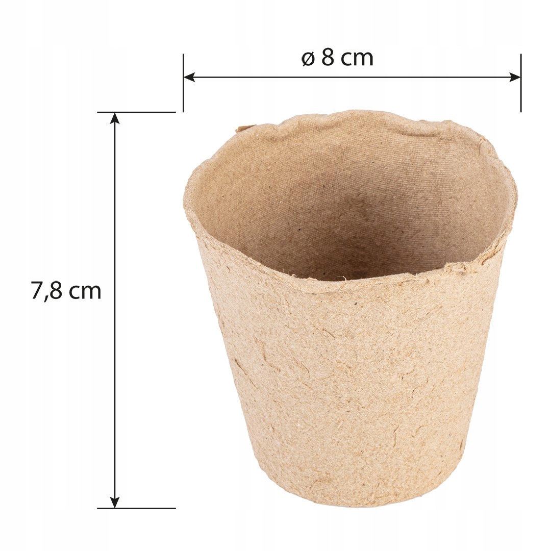 VERTO ROZSADNIKI TORFOWE DONICZKI DO ROZSADU 60SZTUK BIODEGRADOWALNE 15G463