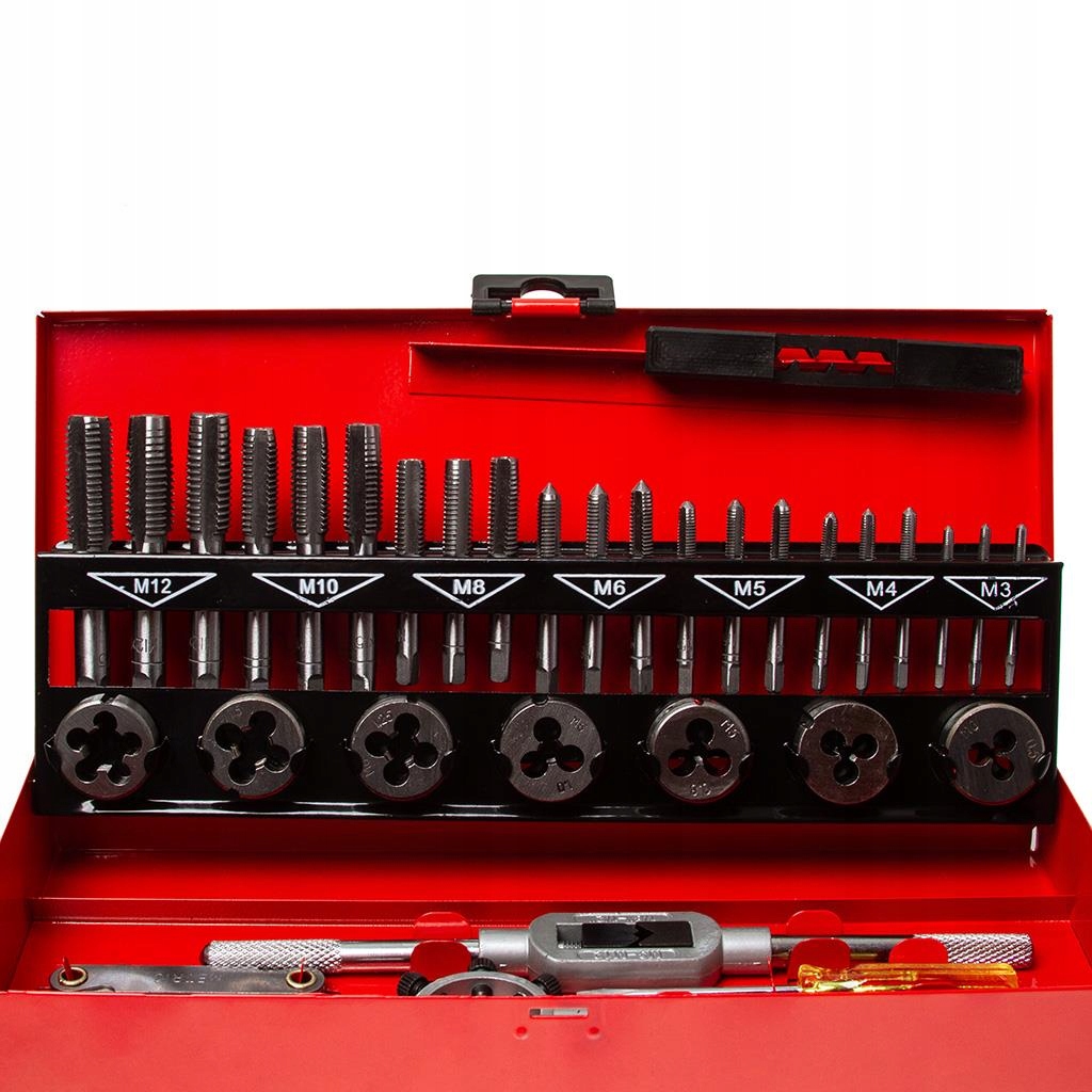 ZESTAW NARZYNEK I GWINTOWNIKÓW WALIZKA KALIBROWNIK 32 ELEMENTY M3-M12