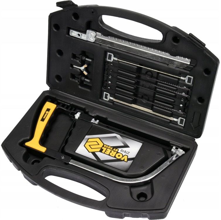 PIŁA RĘCZNA WIELOFUNKCYJNA Z ZESTAWEM BRZESZCZOTÓW 150MM WALIZKA 27610