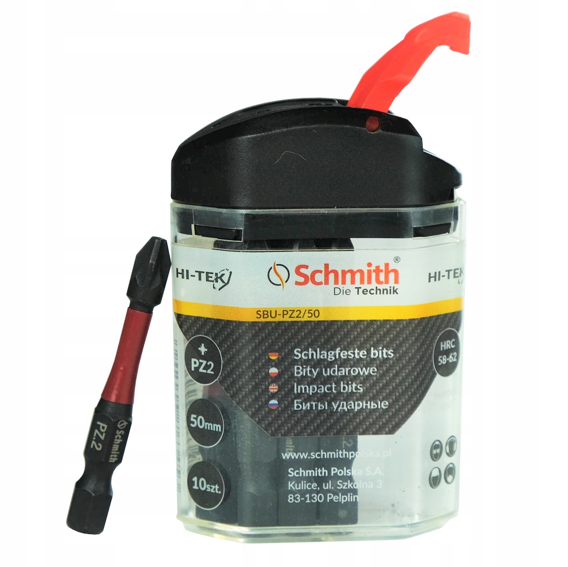 BITY UDAROWE PZ2 50MM 10SZT. -LINIA HI-TEK SCHMITH