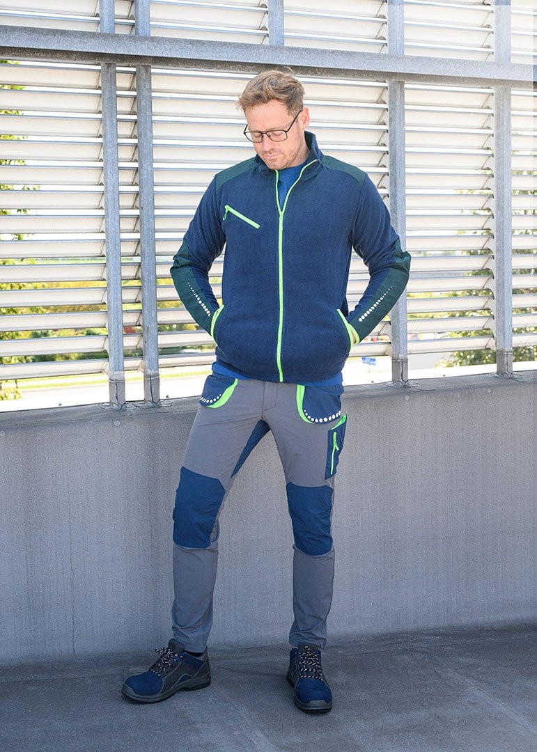 NEO SPODNIE ROBOCZE PREMIUM + PASEK 4 WAY STRETCH ODBLASKOWE 81-231 XS/46