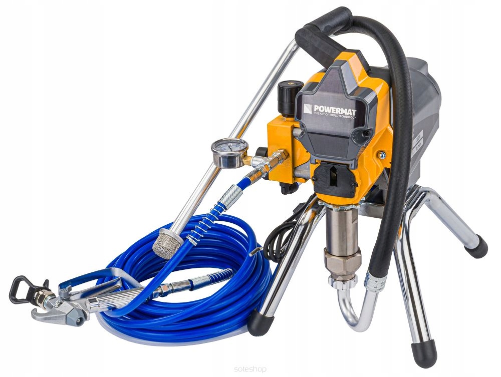 AGREGAT MALARSKI HYDRODYNAMICZNY 1300W WĄŻ 15M 4X DYSZA 230 BAR 3 L/MIN