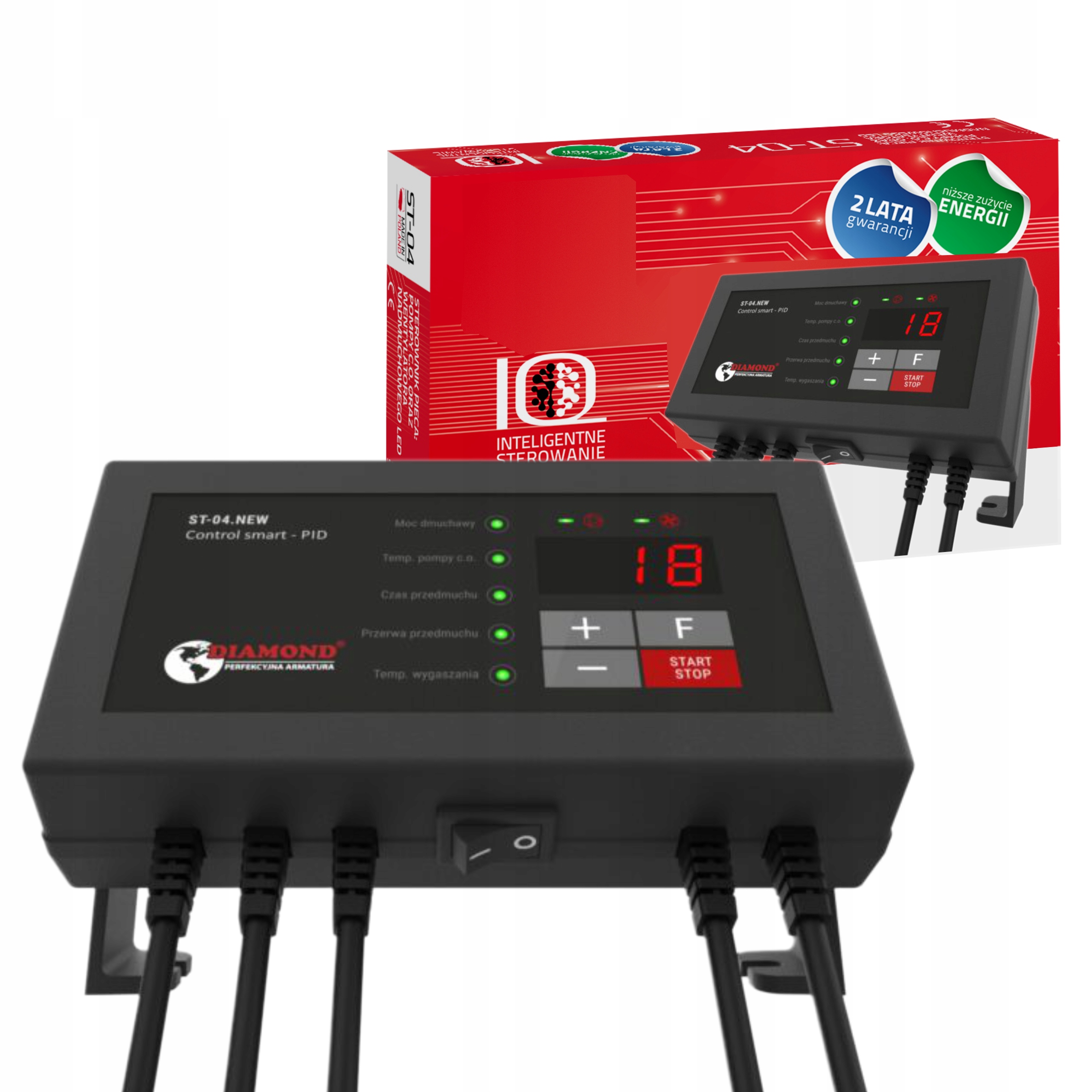 DIAMOND STEROWNIK ENERGOOSZCZĘDNY PIECA POMPY C.O. LED SMART PID SP-35