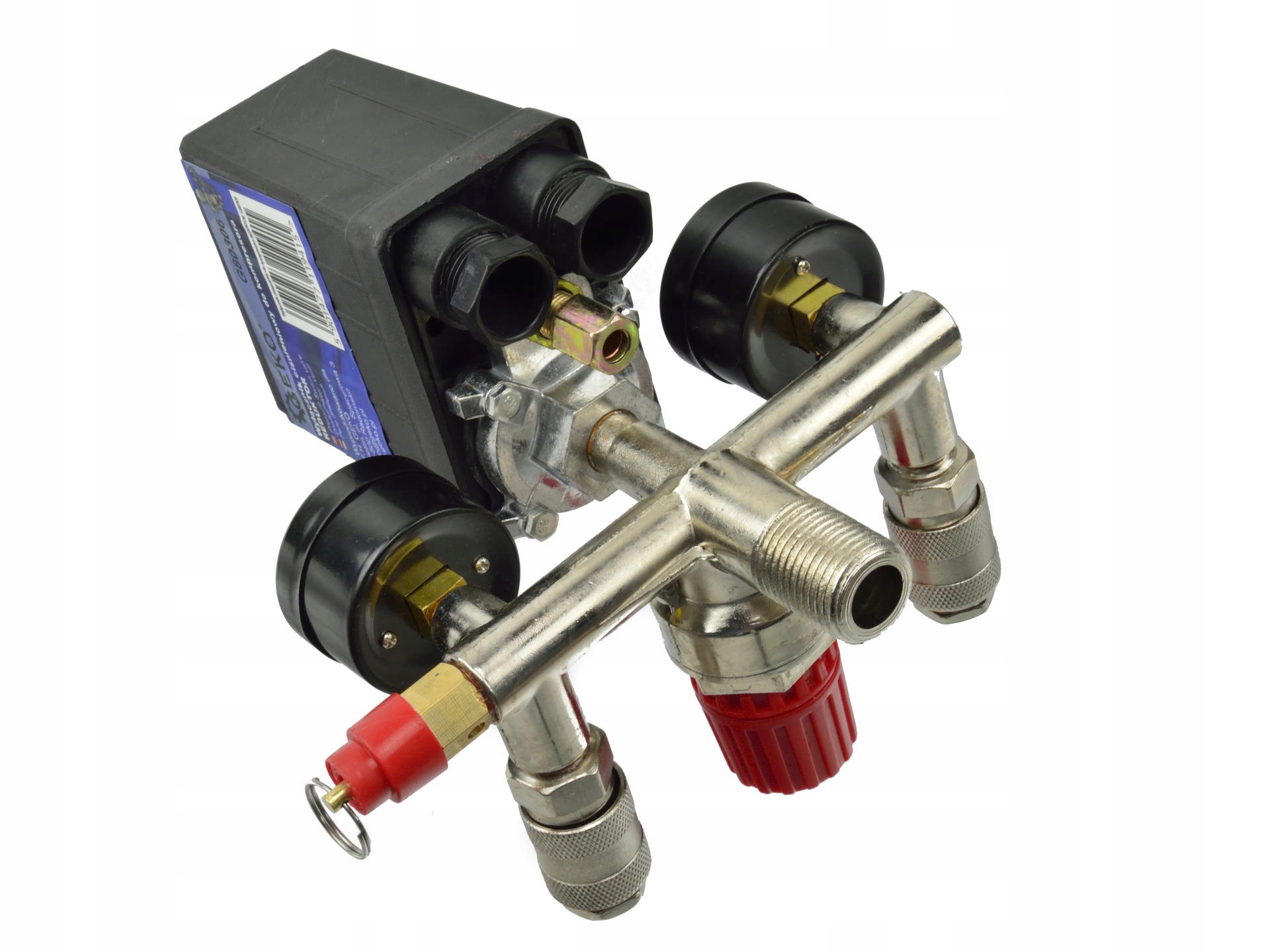 WYŁĄCZNIK CIŚNIENIOWY PRESOSTAT DO KOMPRESORA 230V PRESOSTAT 2 ZEGARY