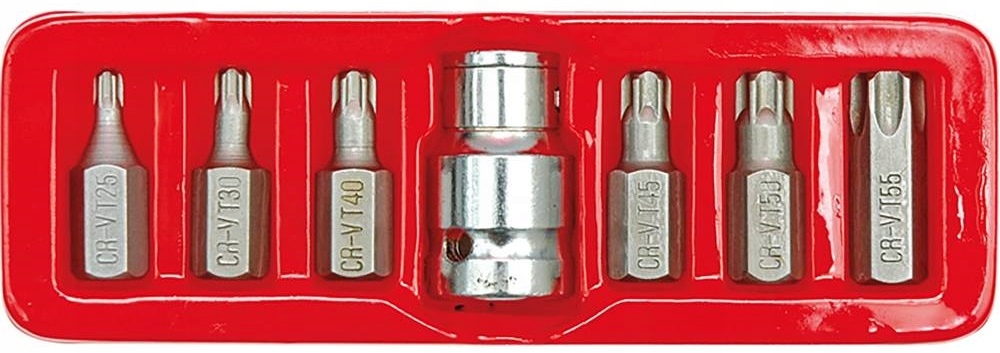 VOREL BITY TORX, ZESTAW BITÓW KOŃCÓWKI WKRĘTAKOWE 66570