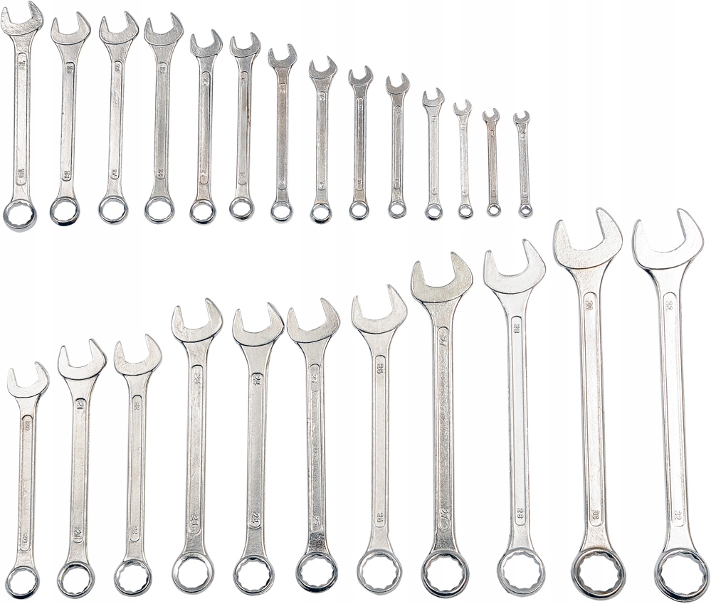 KLUCZE PŁASKO OCZKOWE 6-32mm 25szt ZESTAW VOREL