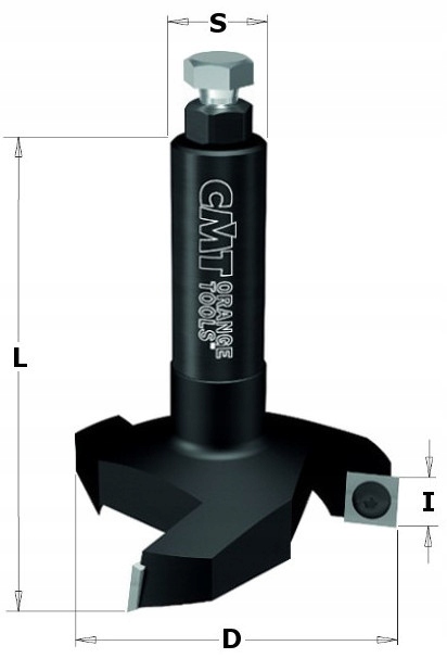 CMT FREZ TRZPIENIOWY DO PŁASZCZYZN 12X38MM 3 KRAWĘDZIE TNĄCE 663.005.11