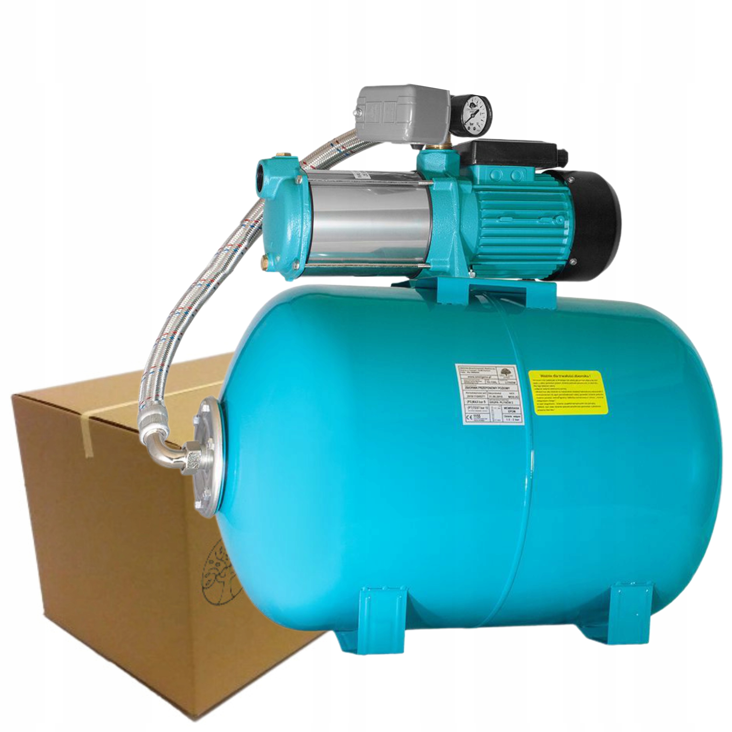 POMPA HYDROFOROWA MH 1300 INOX PREMIUM 400V ZESTAW HYDROFOR +ZBIORNIK 50L