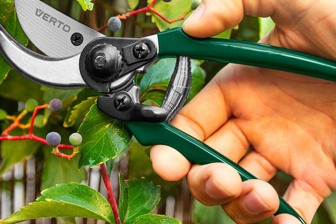 VERTO SEKATOR OGRODOWY RĘCZNY UNIWERSALNY NOŻYCE DO GAŁĘZI KRZEWÓW 15G208