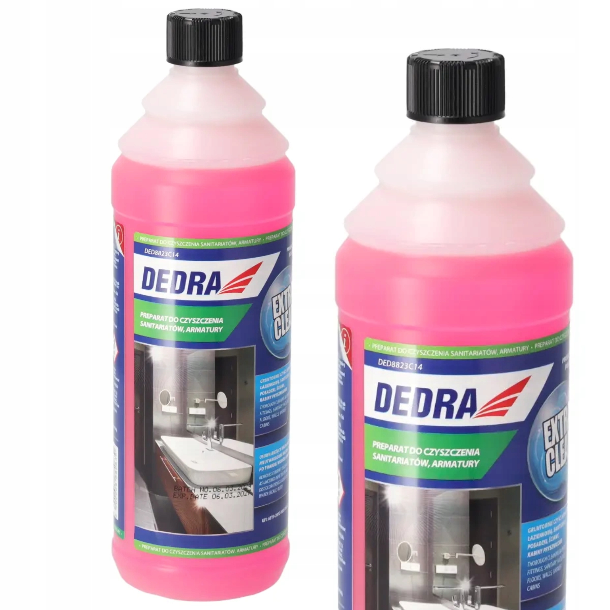DEDRA PREPARAT DO CZYSZCZENIA SANITARIATÓW ARMATURY 1L PŁYN DED8823C14