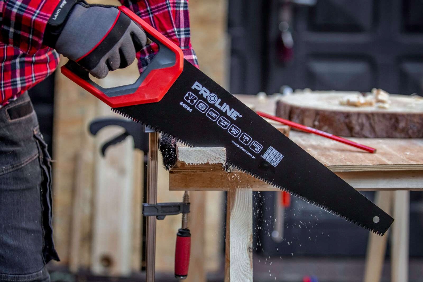 PROLINE PIŁA PŁATNICA 450MM AGRESYWNY ZĄB 10TPI HARTOWANY TEFLON 64864