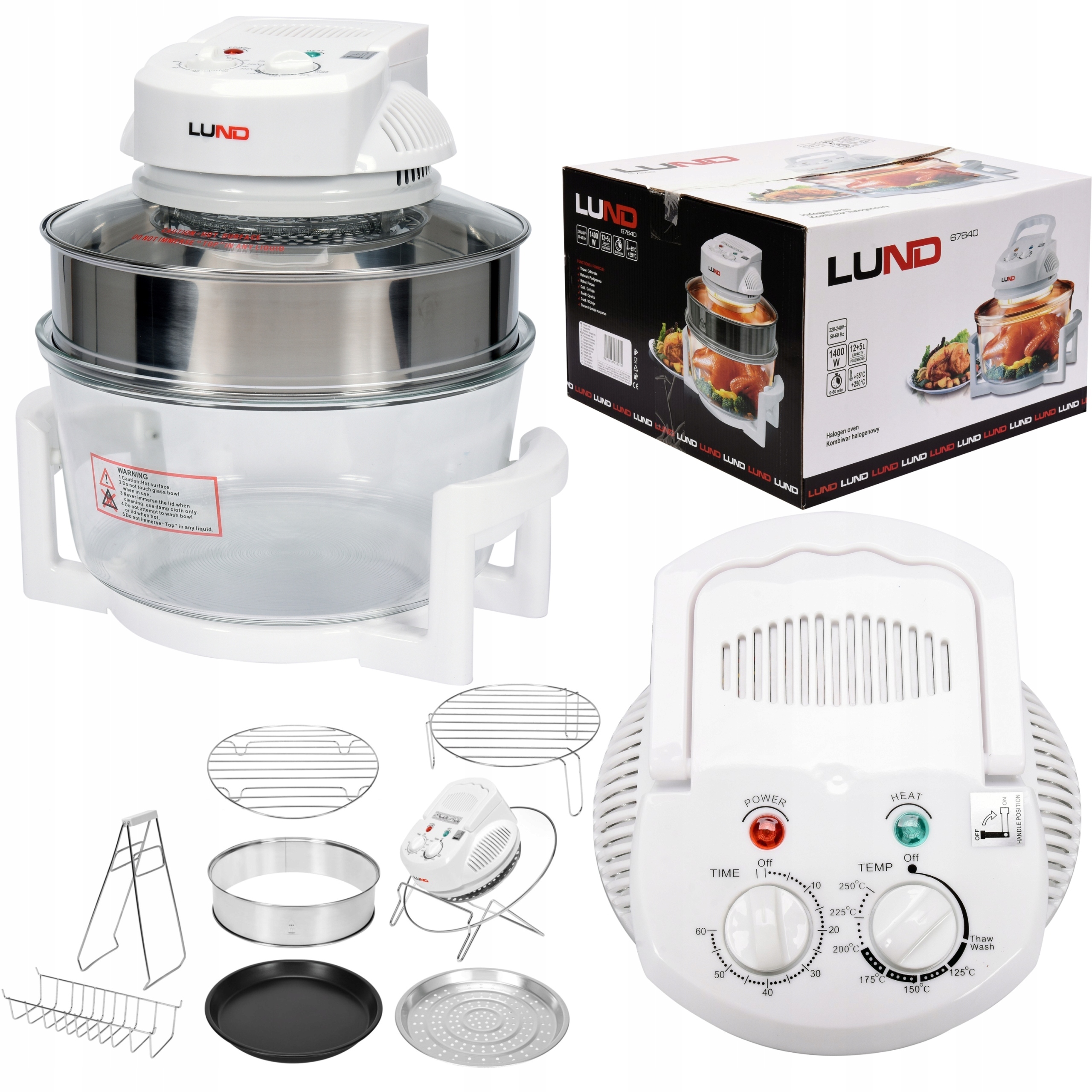 KOMBIWAR MULTICOOKER HALOGENOWY 1400W 17L LUND