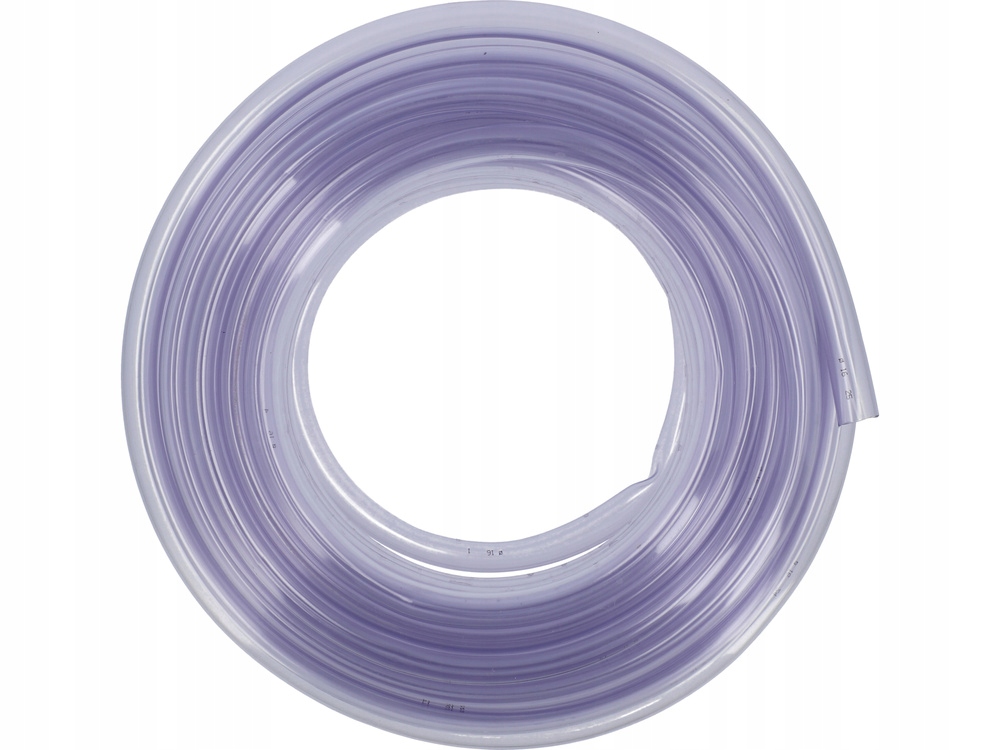 WĄŻ JEDNOWARSTWOWY TECHNICZNY 16MM NIEZBROJONY PRZEZROCZYSTY PVC 25M 81441