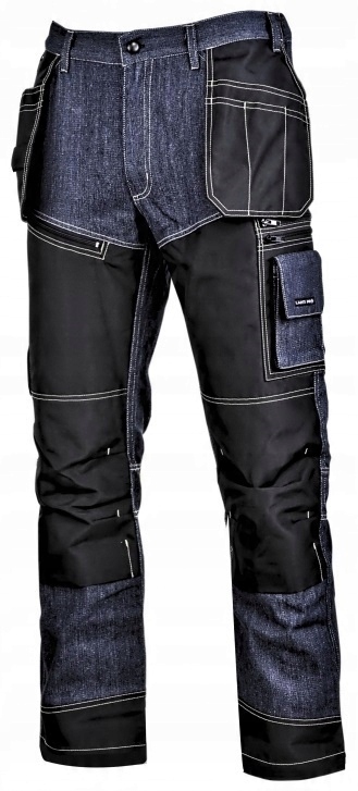 LAHTI PRO SPODNIE ROBOCZE JEANSOWE STRETCH ZE WZMOCNIENIAMI L40518 3XL