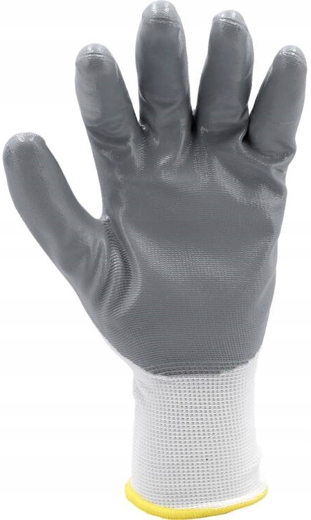 YATO RĘKAWICE OCHRONNE NYLONOWE POWLEKANE OLEJOODPORNYM NITRYLEM ROZMIAR 10