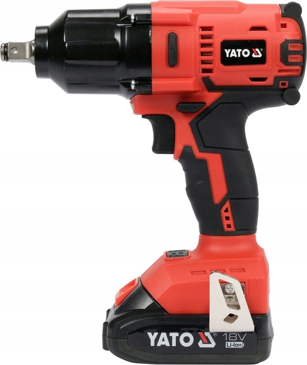 YATO KLUCZ UDAROWY BEZSZCZOTKOWY DO KÓŁ 18V 1/2'' 700nm 2x3Ah + 3 NASADKI