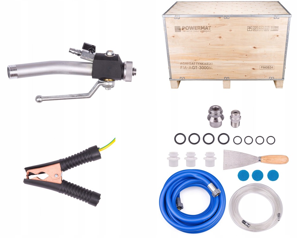 POWERMAT AGREGAT TYNKARSKI TYNKARKA DO TYNKÓW GŁADZI 3000W PM-AGT-3000M