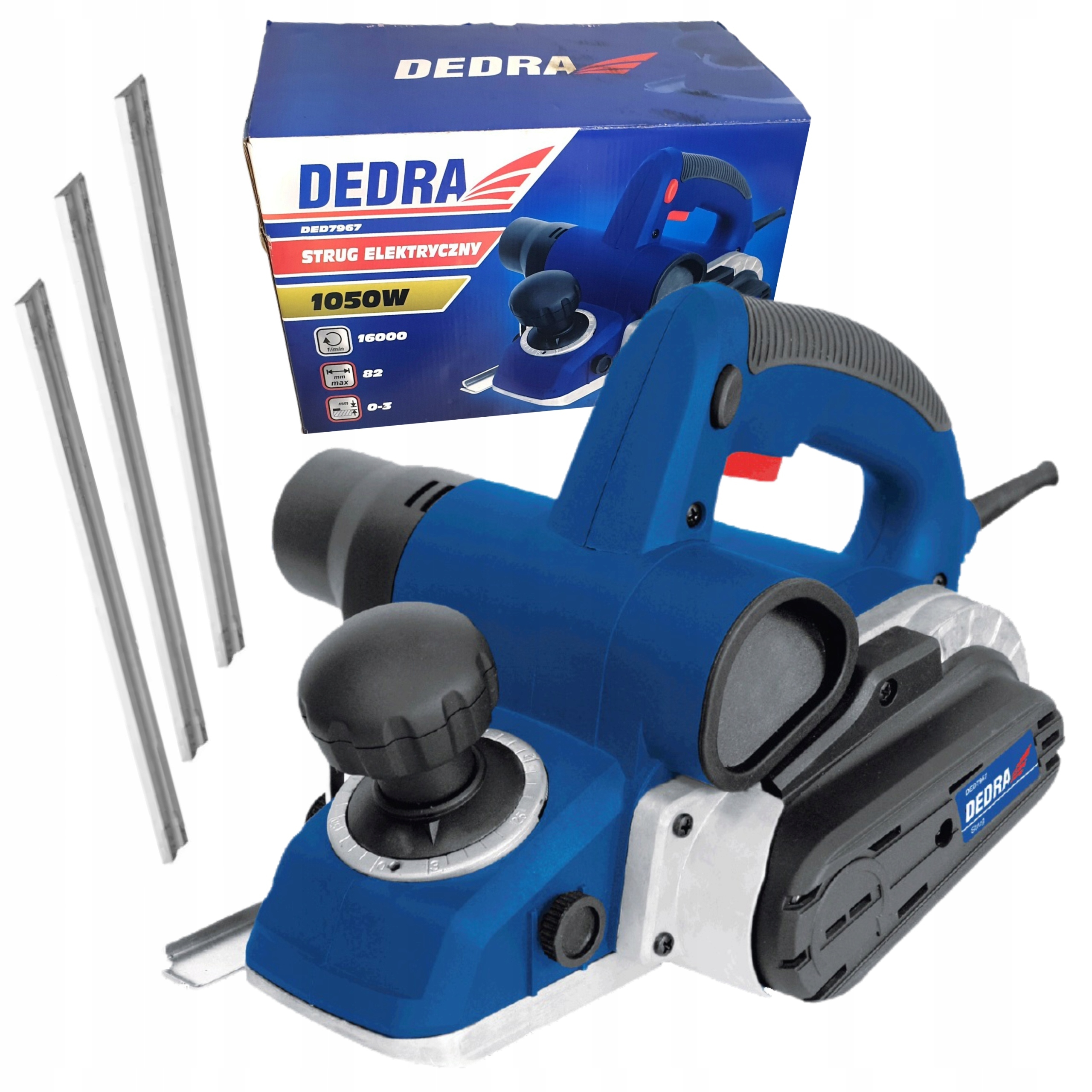 DEDRA STRUG ELEKTRYCZNY SIECIOWY 1050W HEBEL OSTRZA O DŁUGOŚCI 82mm DED7967