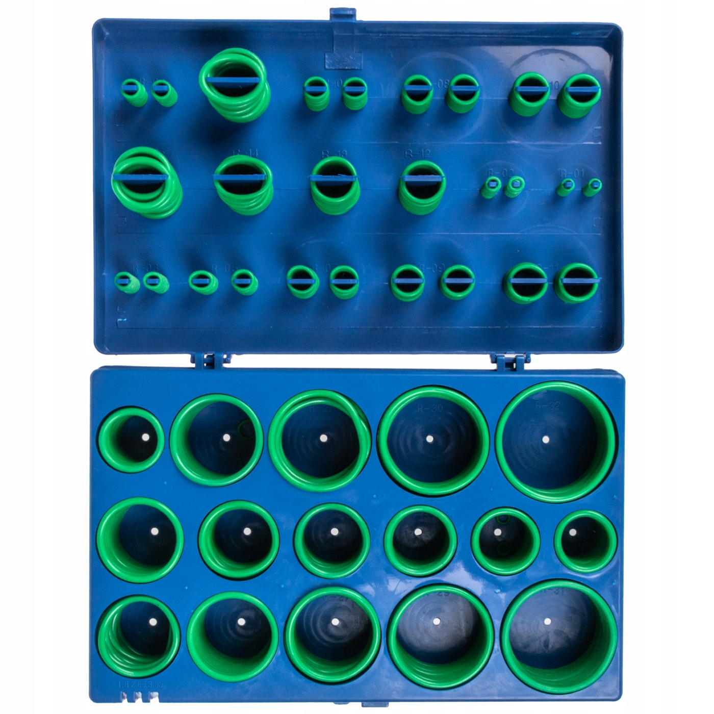 RICHMANN ZESTAW ORINGÓW ZIELONYCH 419 SZT. KLIMA ORGANIZER WALIZKA C0428