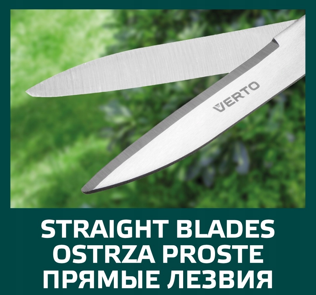 VERTO NOŻYCE RĘCZNE DO ŻYWOPŁOTU PROSTE 550 MM OSTRZE 185 MM 15G310