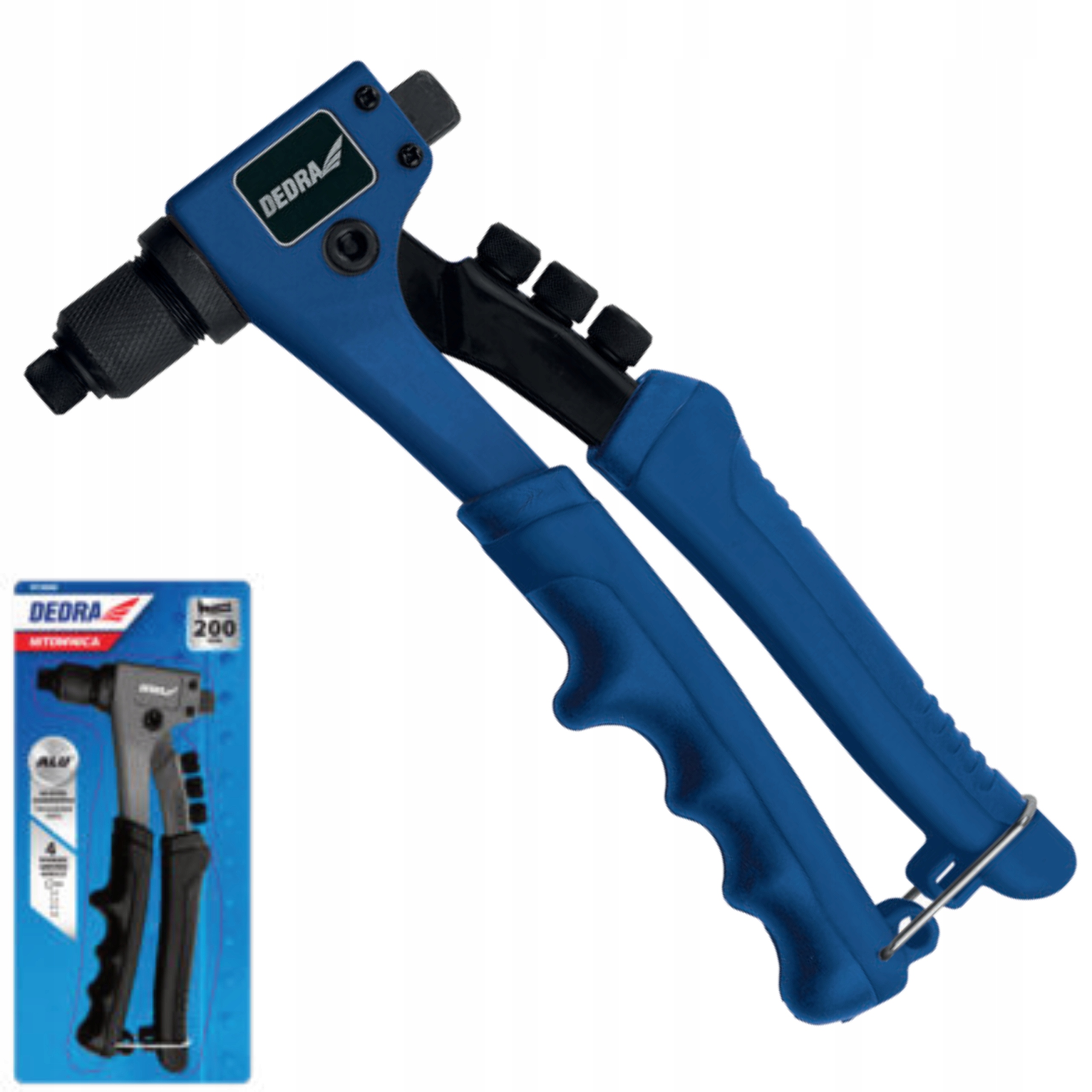 DEDRA 11Y005 NITOWNICA DO NITÓW ALUMINIOWYCH 200MM
