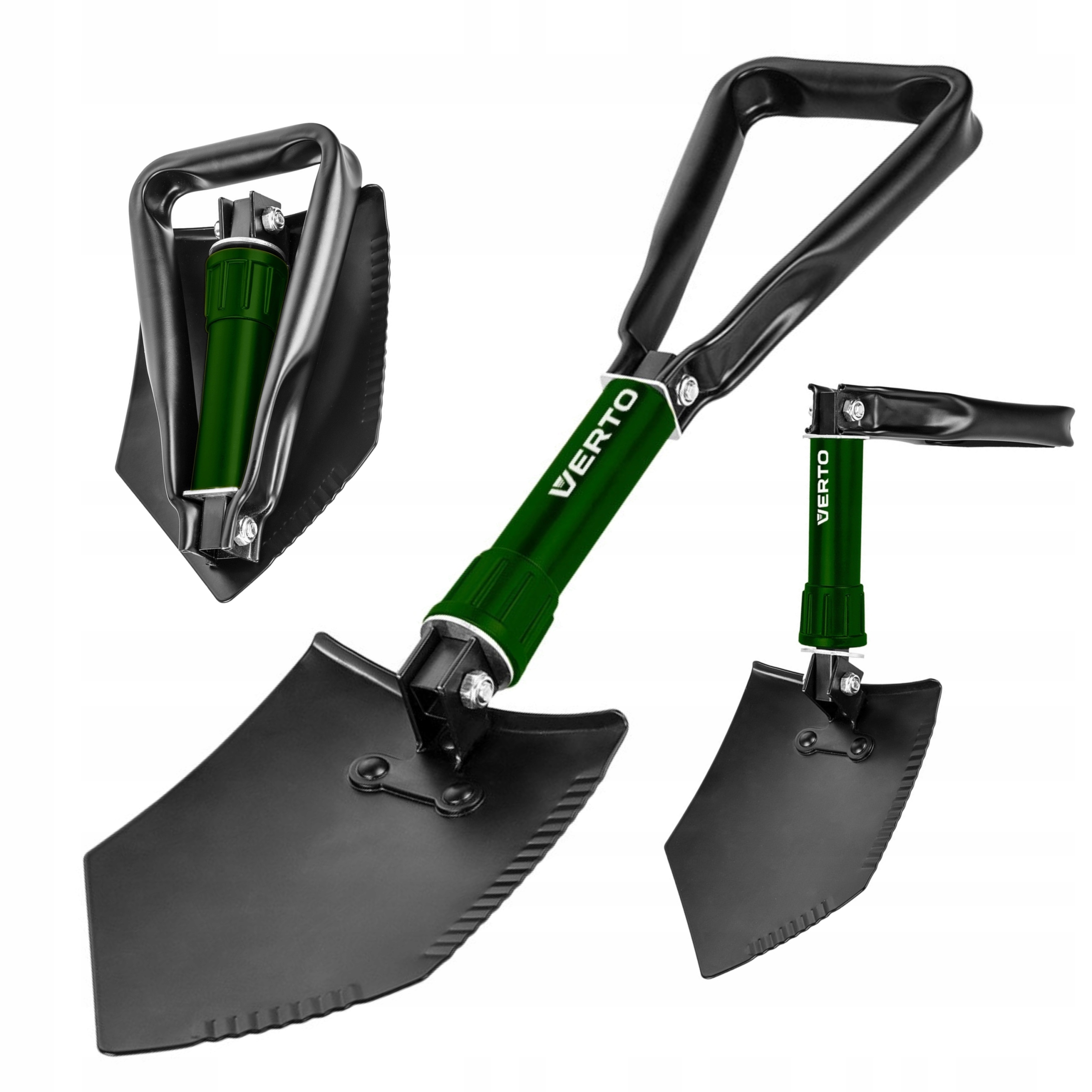 VERTO SAPERKA 57cm SKŁADANA ŁOPATA METALOWA 15G075