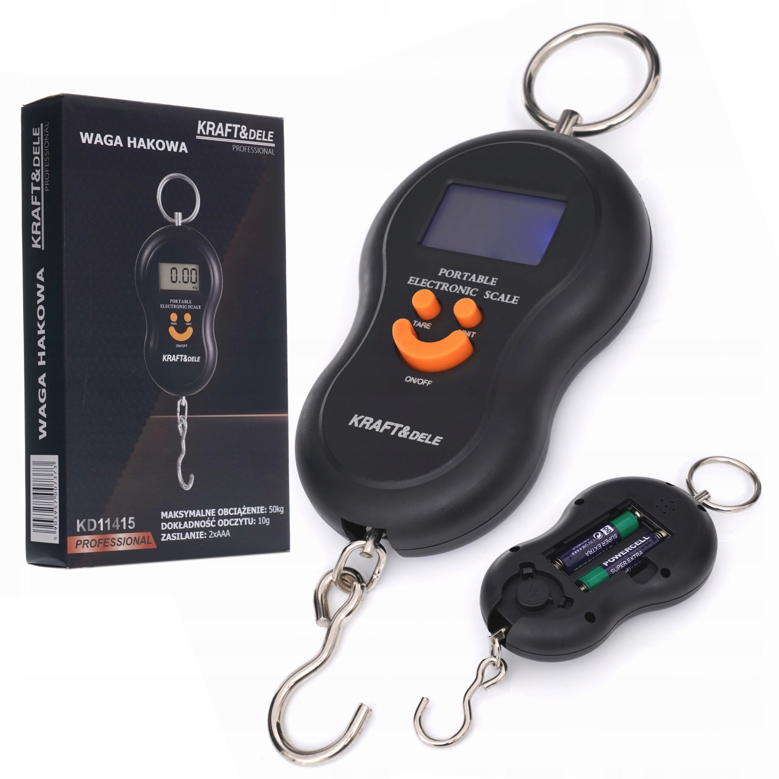 KRAFT&DELE WAGA HAKOWA WĘDKARSKA BAGAŻOWA TURYSTYCZNA RĘCZNA 50 KG KD11415