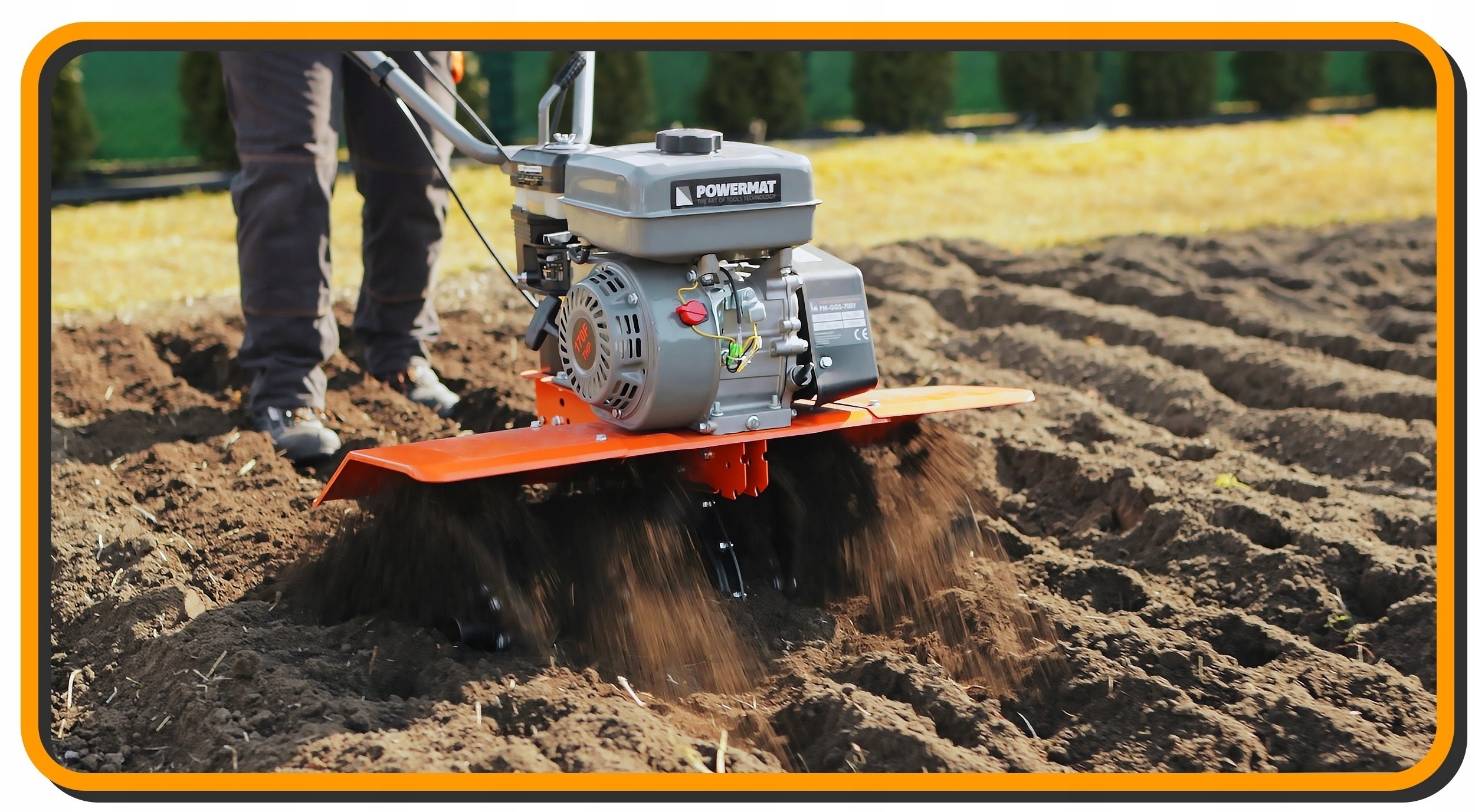 GLEBOGRYZARKA SPALINOWA KULTYWATOR GLEBY POWERMAT 7KM 85CM MODUŁ GGS-700Y