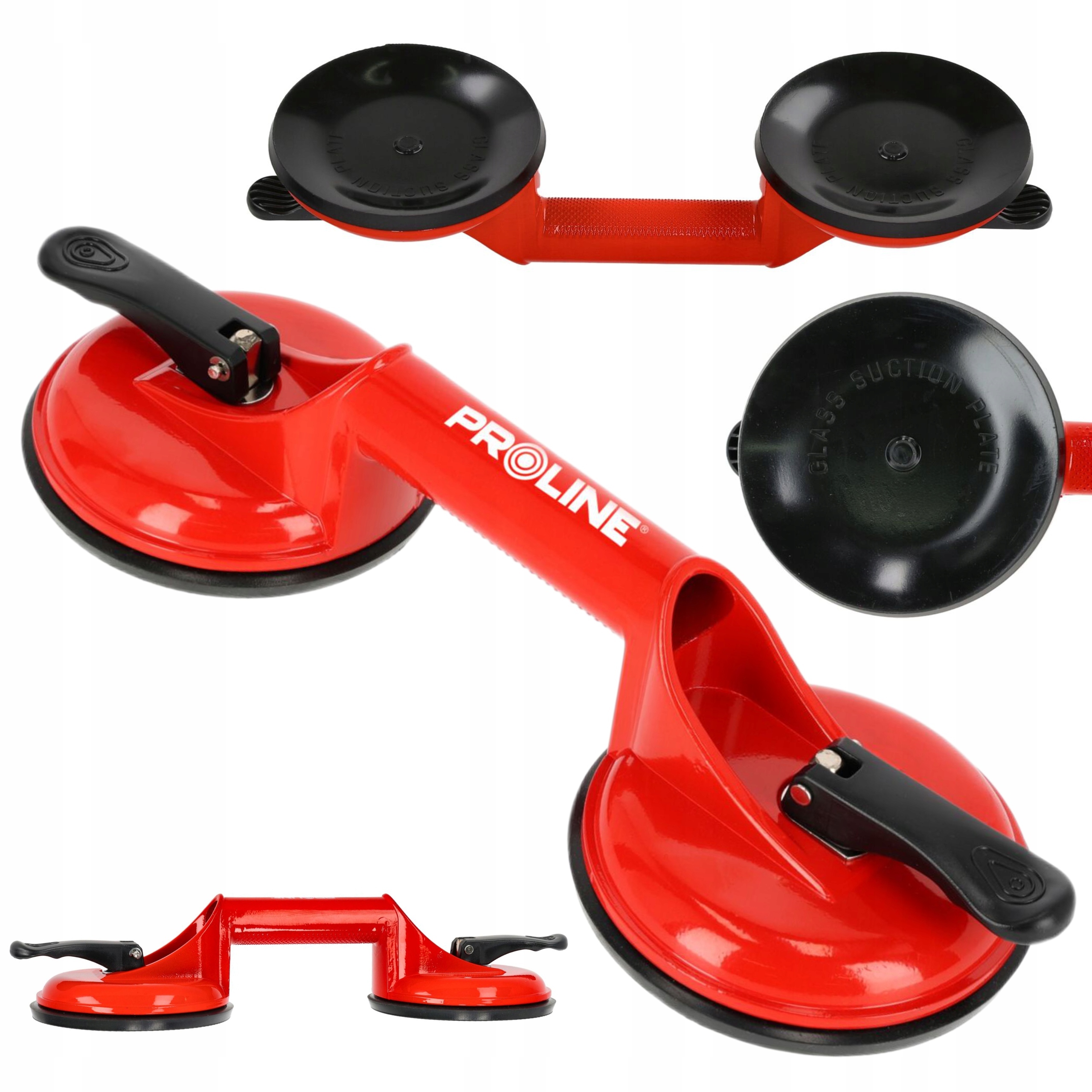 PROLINE UCHWYT DO SZYB PRZYSSAWKA DO GLAZURY GRESU PŁYTEK 118MM 80KG 32232