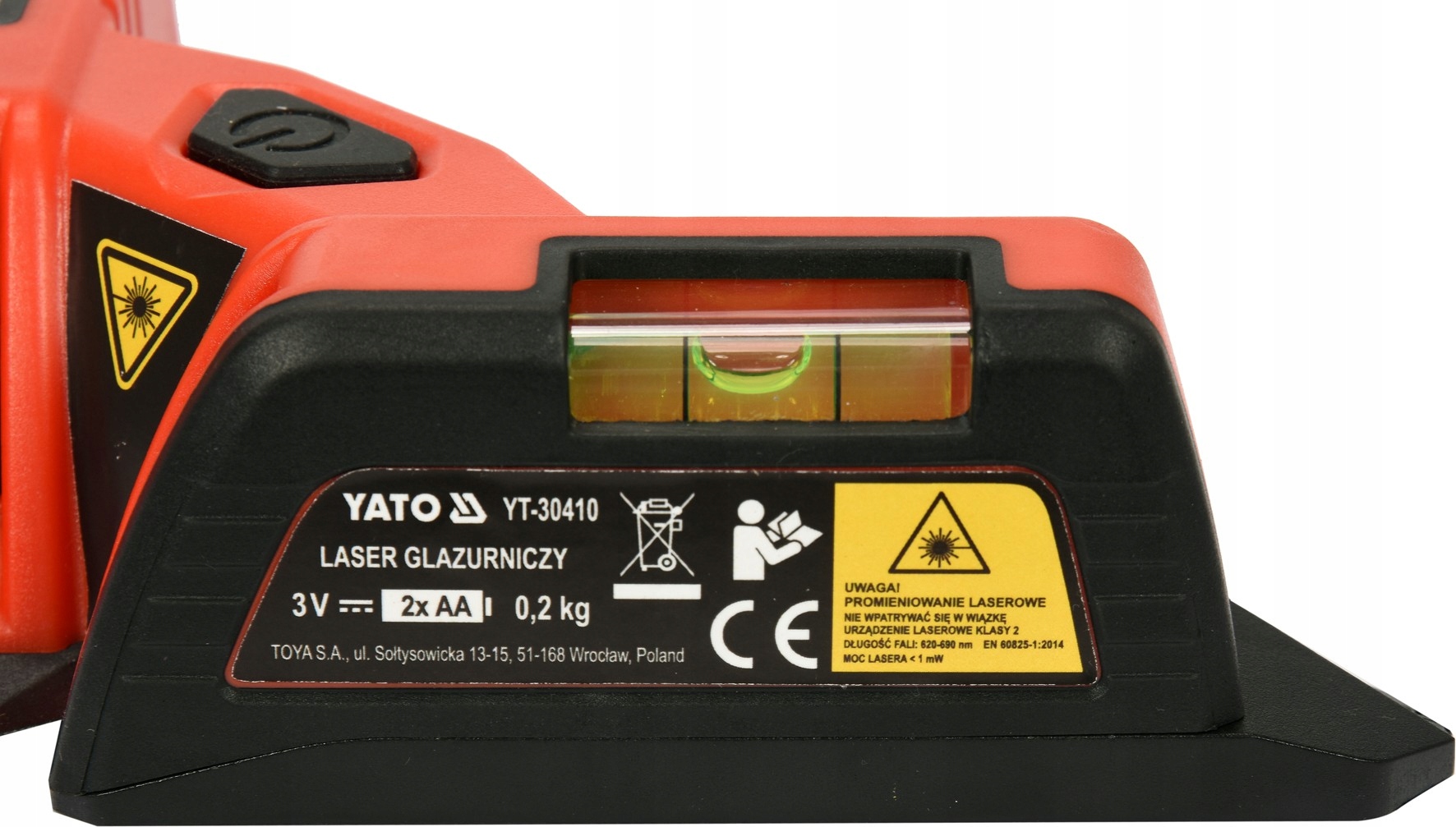 YATO LASER LINIOWY KĄTOWY DO UKŁADANIA PŁYTEK 2 LINIE POZIOMICA YT-30410