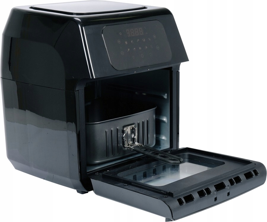FRYTKOWNICA BEZTŁUSZCZOWA 2w1 PIEKARNIK 12l 1800W TIMER 10 PROGRAMÓW LCD