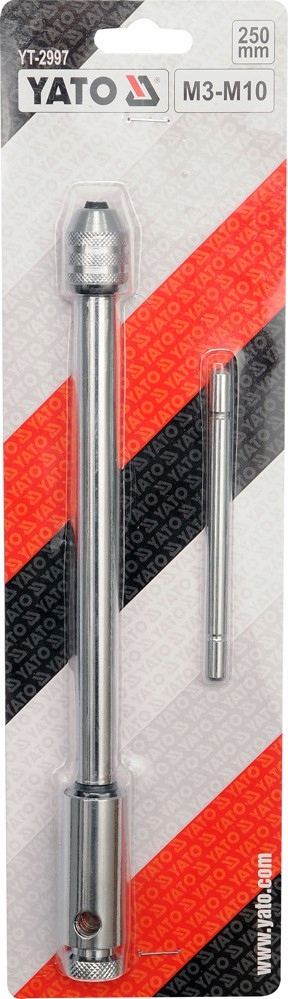 YATO GRZECHOTKA DO GWINTOWNIKA CHROMOWANE POKRĘTŁO M3-M10 250MM YT-2997