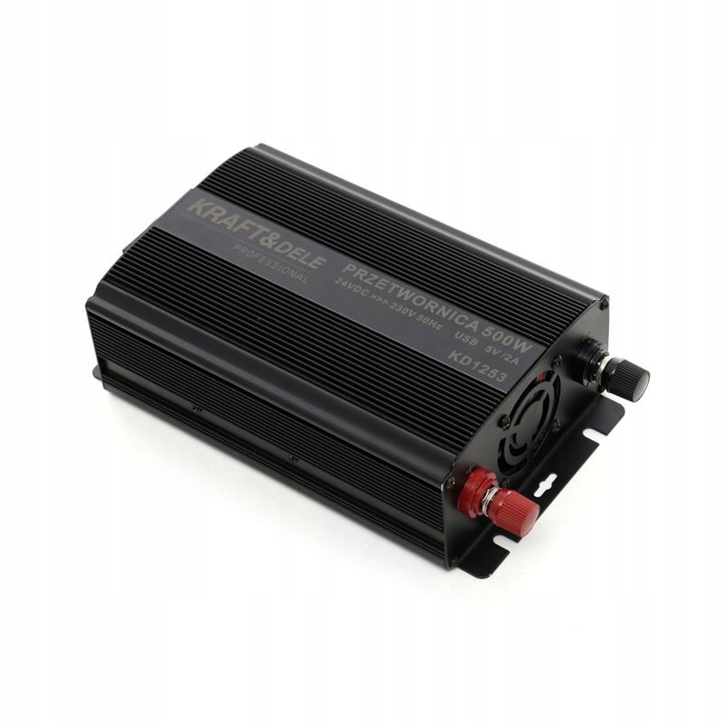 Przetwornica prądu samochodowa 24V napięcie 750W wyjście USB Kraft&Dele