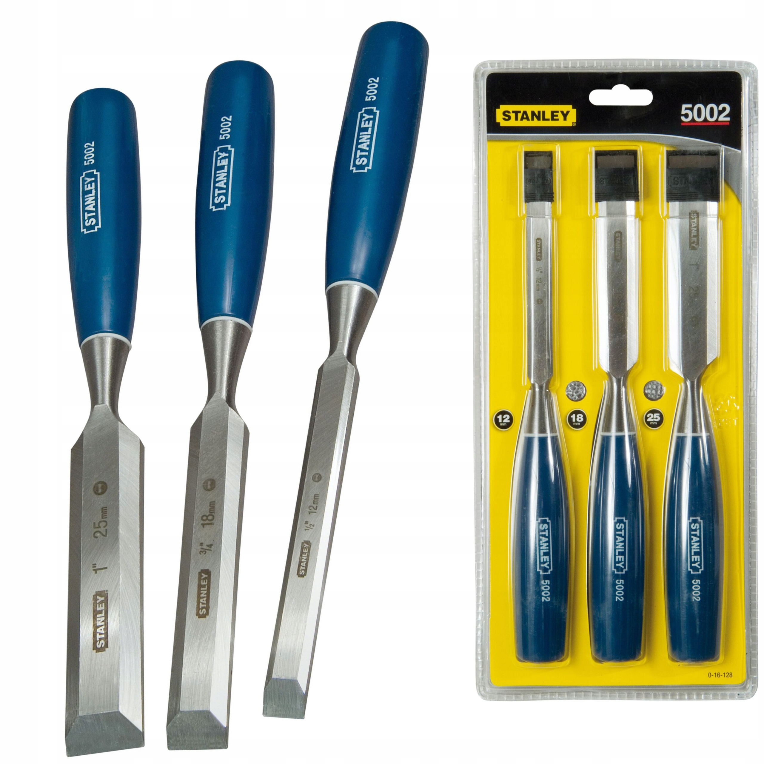 STANLEY 16-128 ZESTAW DŁUT PŁASKICH 5002 12-25mm
