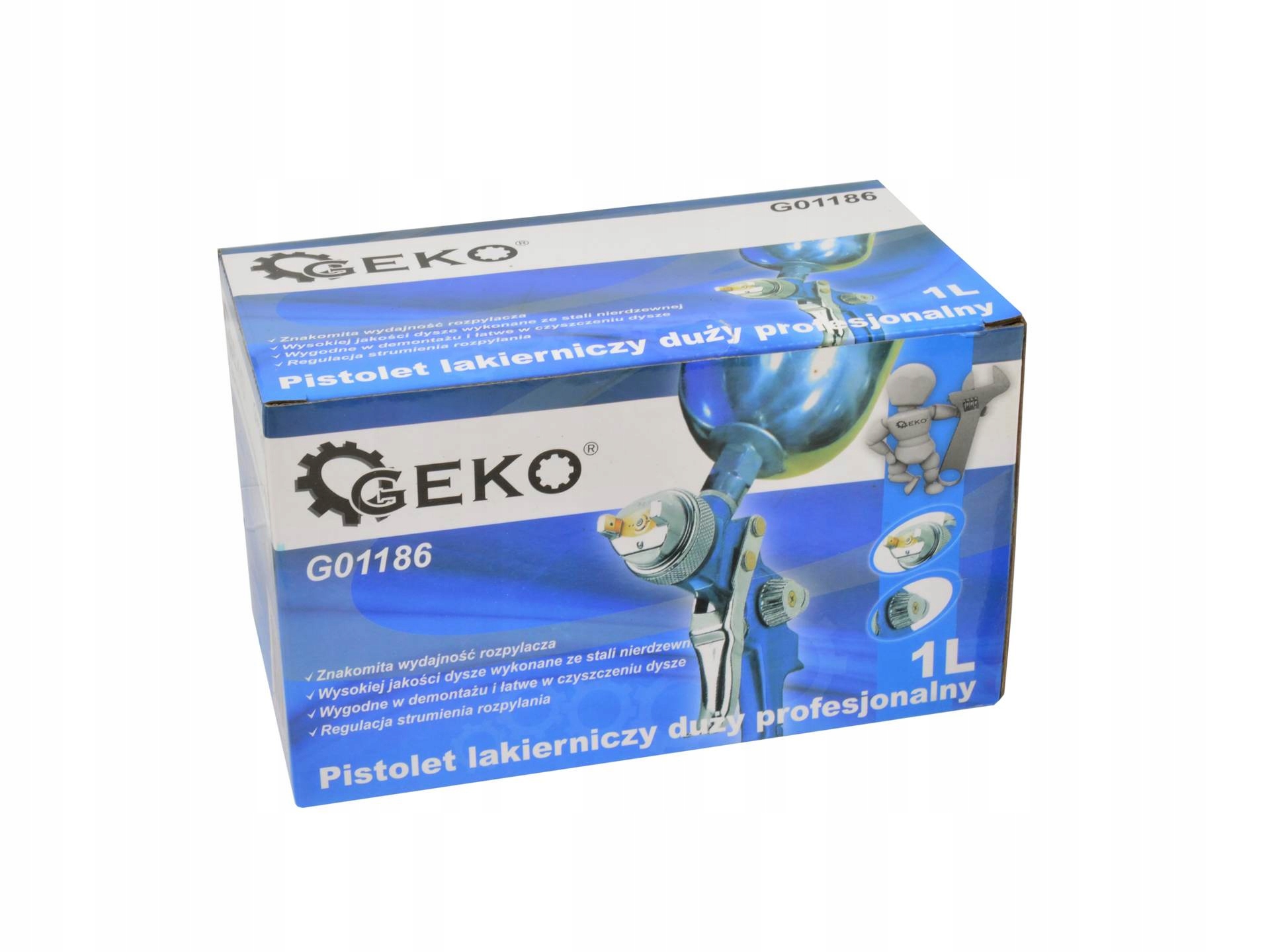 GEKO PISTOLET LAKIERNICZY HVLP MINI 1000ML DYSZA 1,5 MM G01186