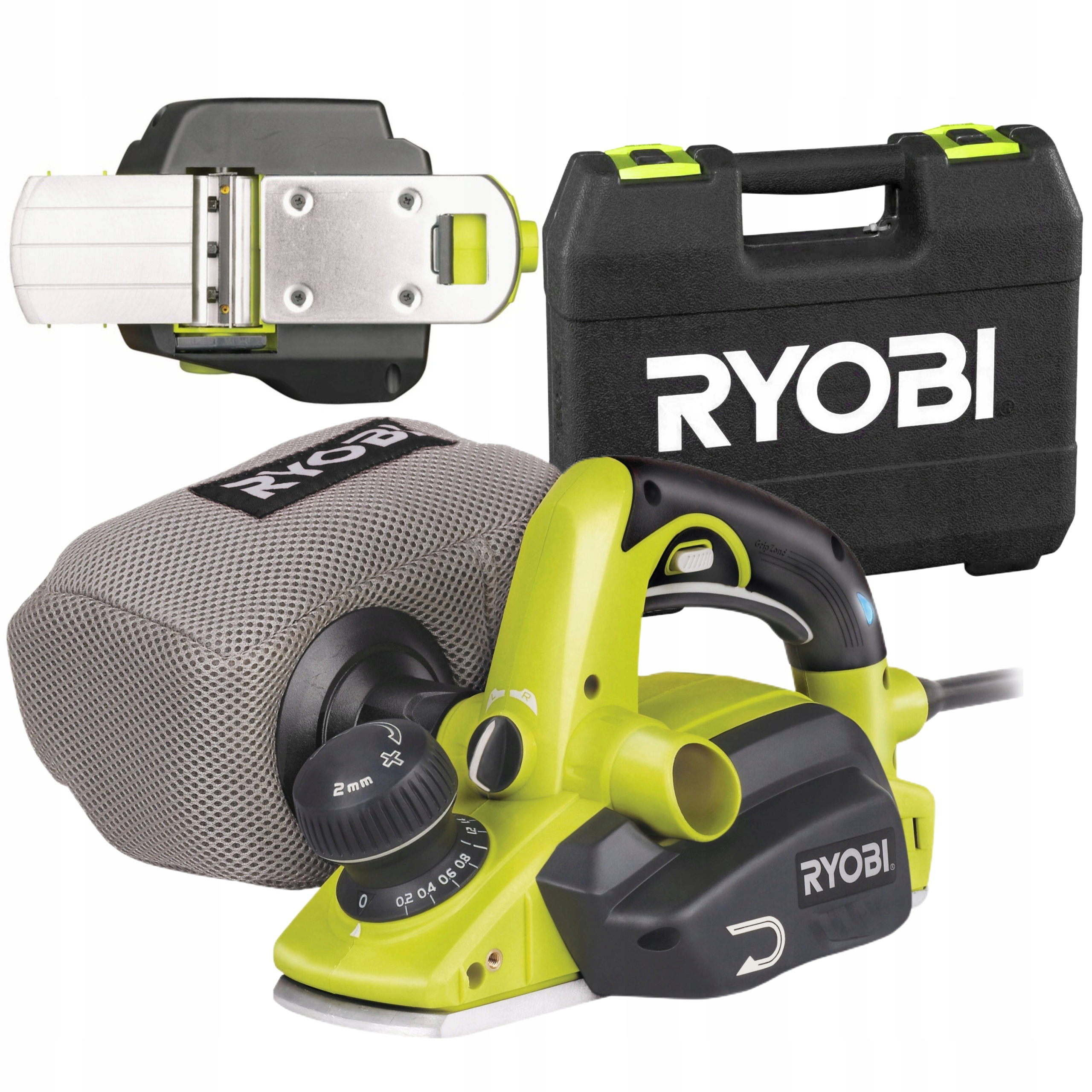 RYOBI STRUG HEBEL ELEKTRYCZNY HEBLARKA EPN7582NHG WALIZKA DUST TECH 750W