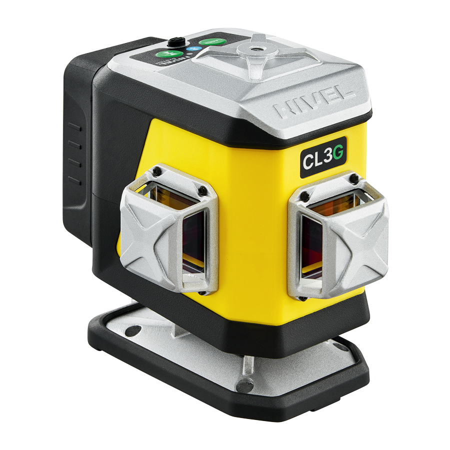 NIVEL SYSTEM LASER KRZYŻOWY 3D ZIELONY Bluetooth AKCESORIA WALIZKA CL3G