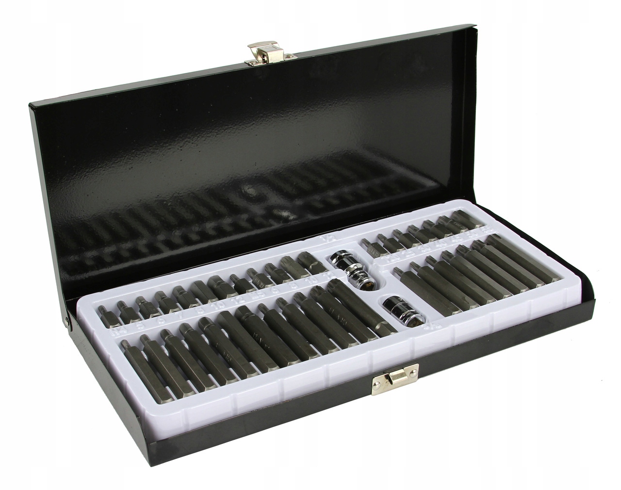 ZESTAW BITÓW KLUCZE IMBUS TORX SPLINE 40 SZTUK KASETA METAL TWARDE M66410